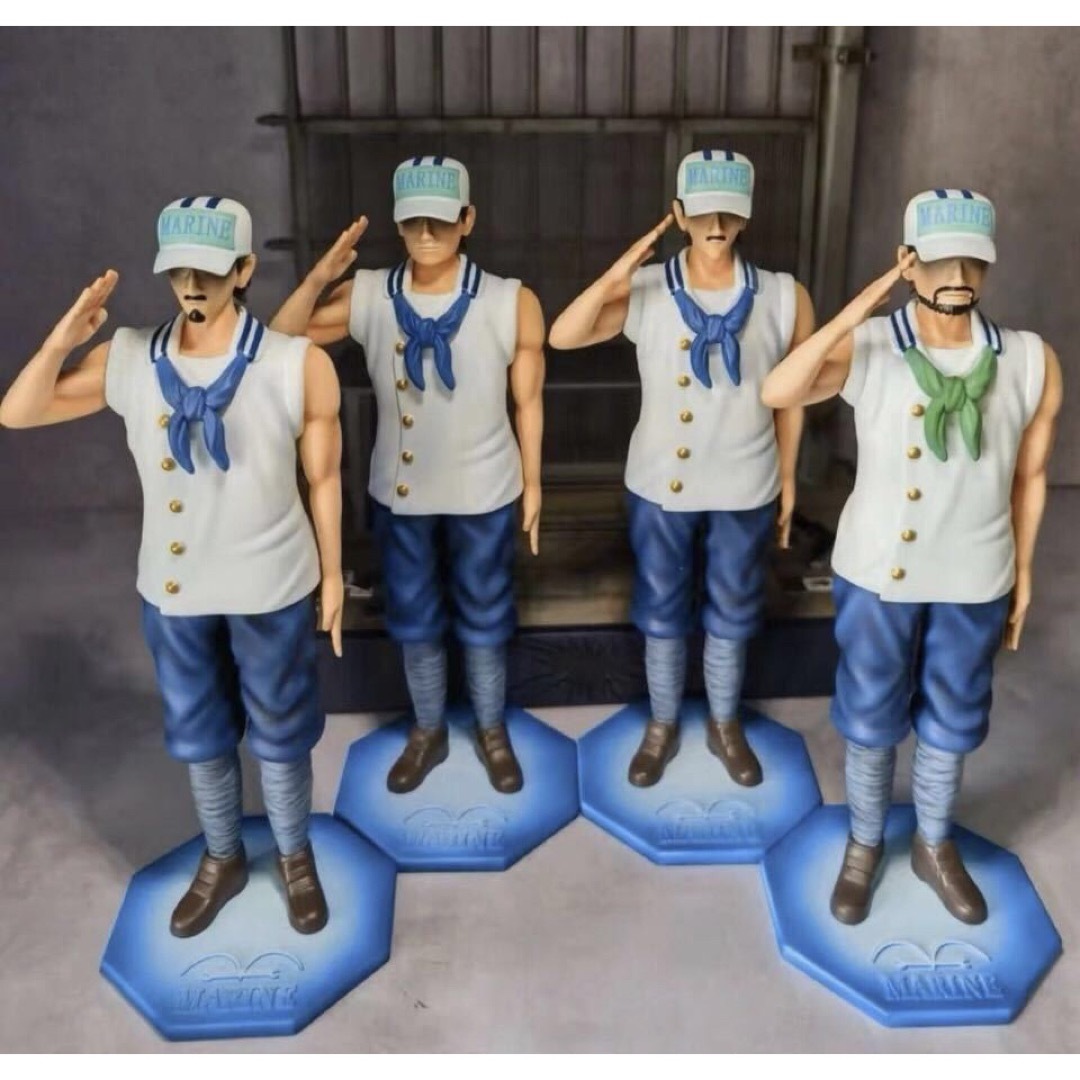 海軍　4人セット　ワンピース　ONE PIECE　フィギュア　ガレージキット