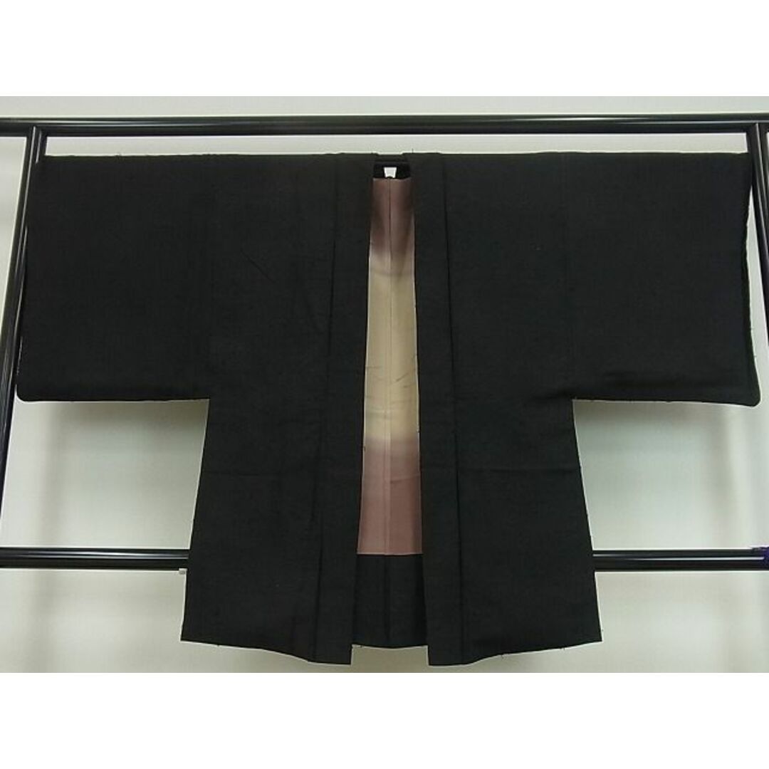 平和屋1□極上 男性 羽織 唐草文 ひげ紬 逸品3s1693 - 着物