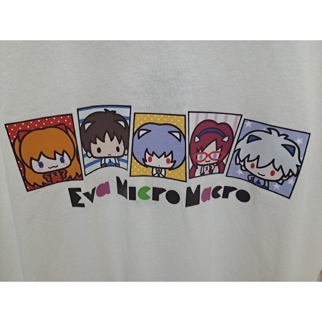 【新品】エヴァンゲリオンボックスキャラ集合プリントTシャツMサイズ　ミクロマクロ