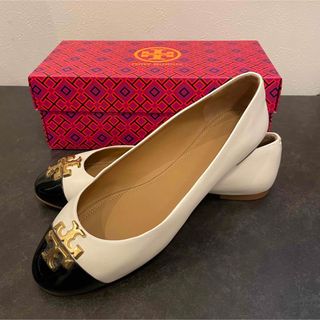 極美品】TORYBURCH フラットシューズ アンクルタイ付 赤 25cm www