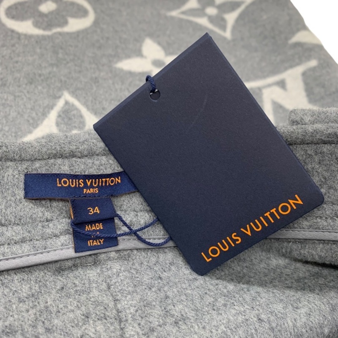 LOUIS VUITTON(ルイヴィトン)のルイヴィトン LOUIS VUITTON モノグラム ボトムス ウール グレー 未使用 スカート ジャイアントモノグラム レディースのスカート(ミニスカート)の商品写真