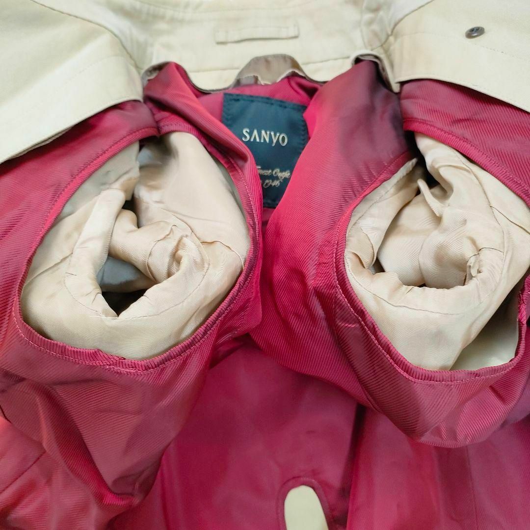 SANYO(サンヨー)の美品 三陽商会 SANYO 100年コート トレンチコート ベージュ 36  S レディースのジャケット/アウター(トレンチコート)の商品写真