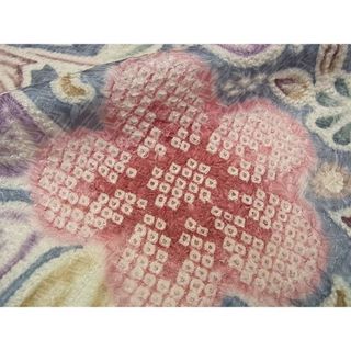 平和屋1■極上 名門 藤娘きぬたや・総絞り 振袖 花尽くし 暈し染め 逸品s9166