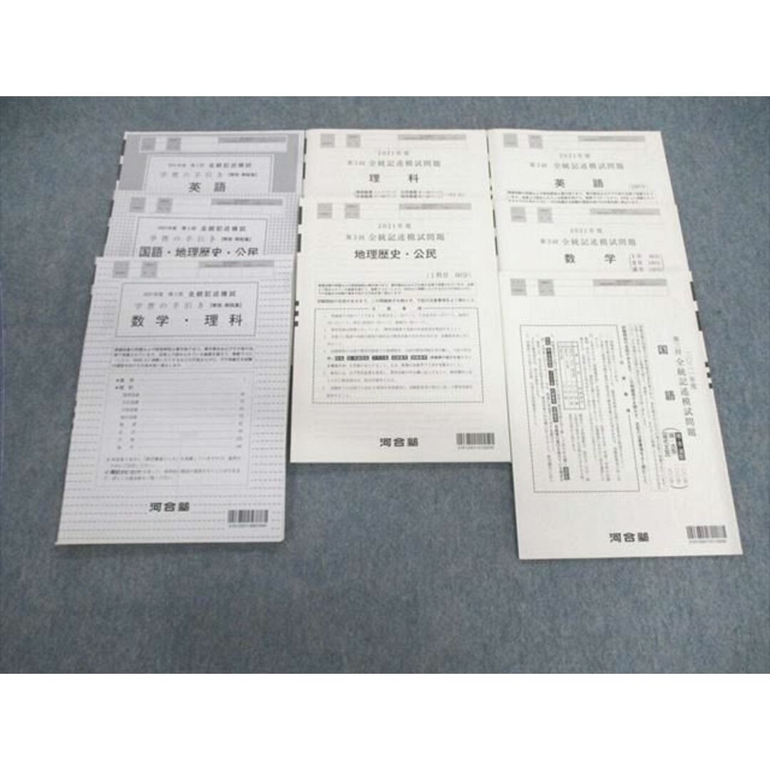 VA03-017 河合塾 第3回 全統記述模試問題 書き込みなし 状態良品 2021 英/数/国/理科/地歴/公民 全教科 22S0D