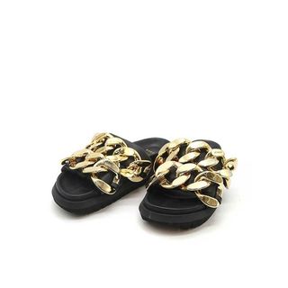 サカイ(sacai)のsacai サカイ Cuban Chain Slides チェーンレザーサンダル(サンダル)