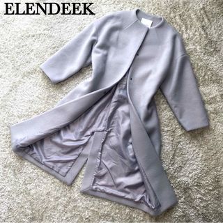 【美品】大人気完売品♡ELENDEEK クルーネックコクーンコート ベルト付き