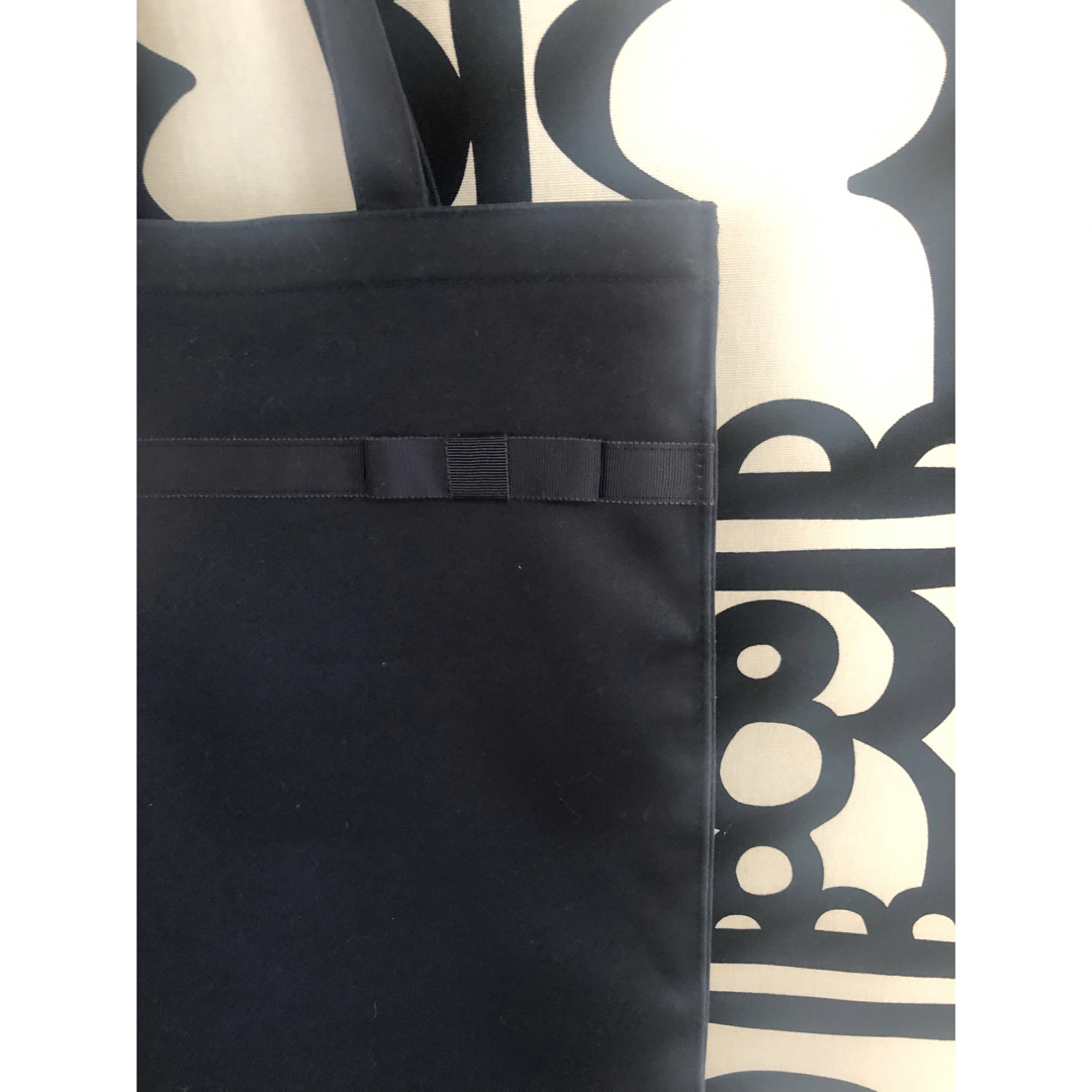 familiar - 美品☆ familiar トートバッグ お受験 バッグ ネイビーの