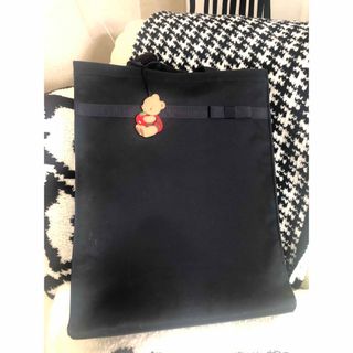familiar - 美品☆ familiar トートバッグ お受験 バッグ ネイビーの