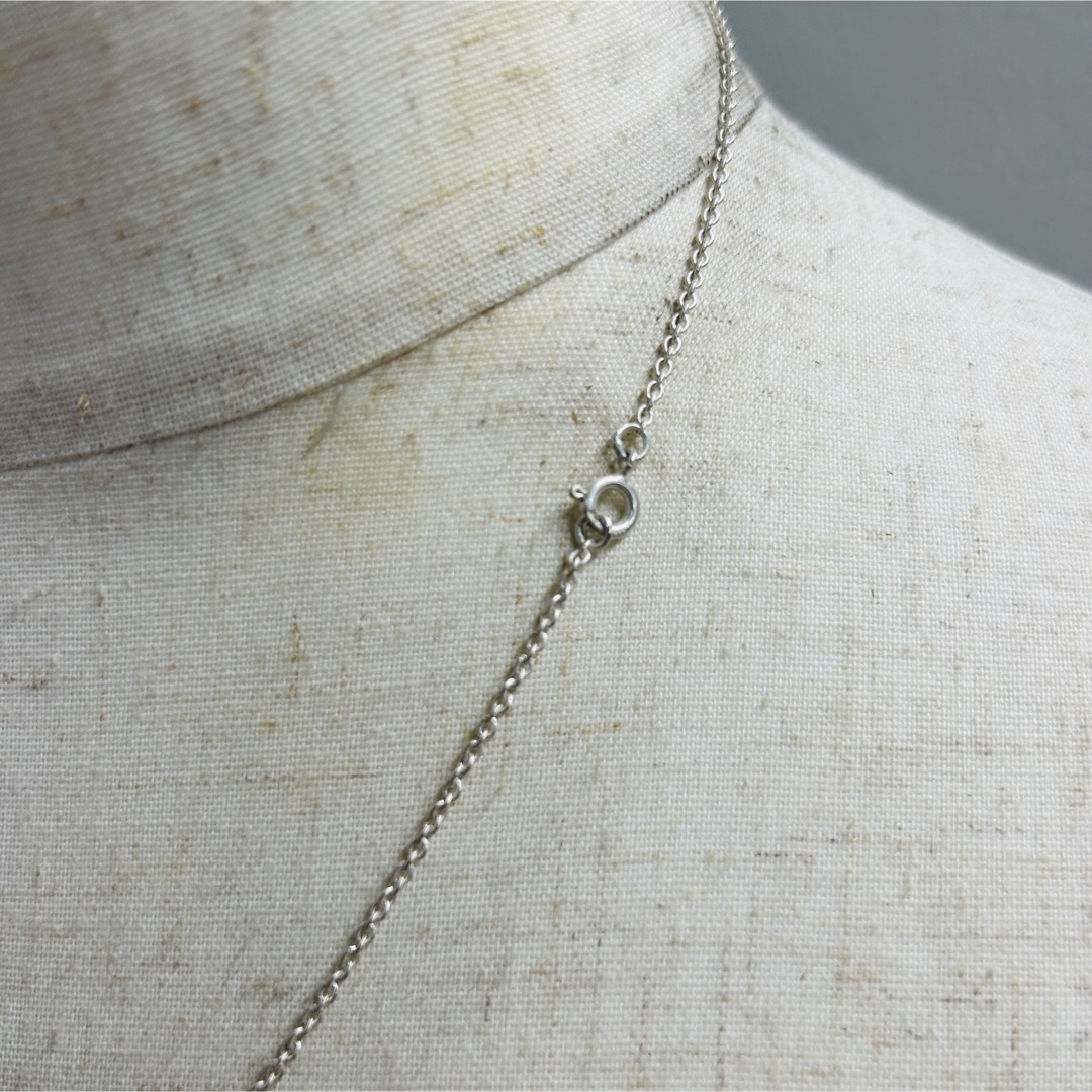 VINTAGEヴィンテージ シルバー925あずきチェーンネックレス