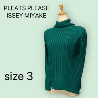 希少色 Pleats Please ISSEY MIYAKE 長袖 ハイネック