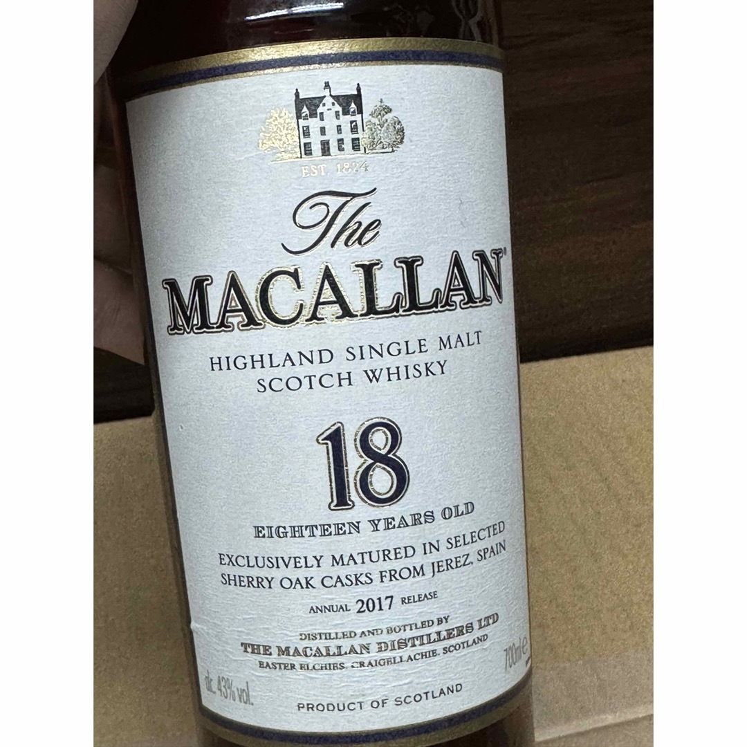 マッカラン 18年 2017 シェリーオークカスク MACALLAN-