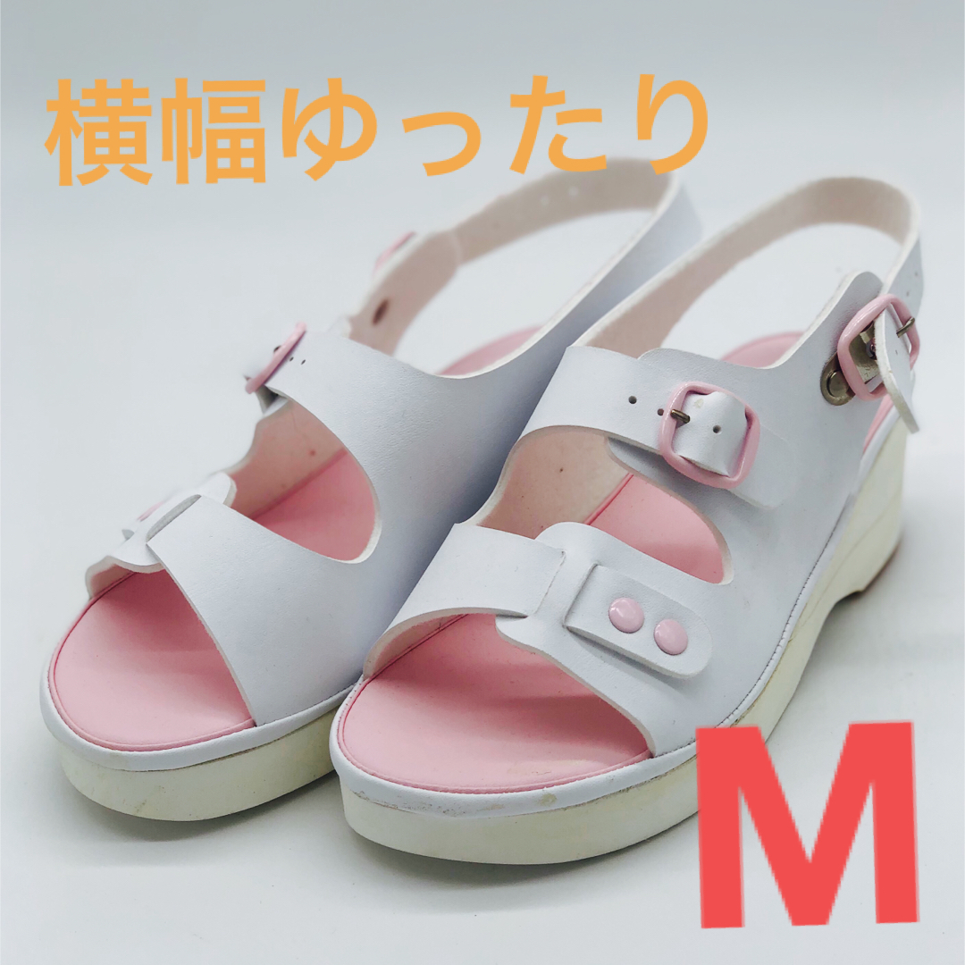 R85 横幅ゆったりサンダル　M レディースの靴/シューズ(サンダル)の商品写真
