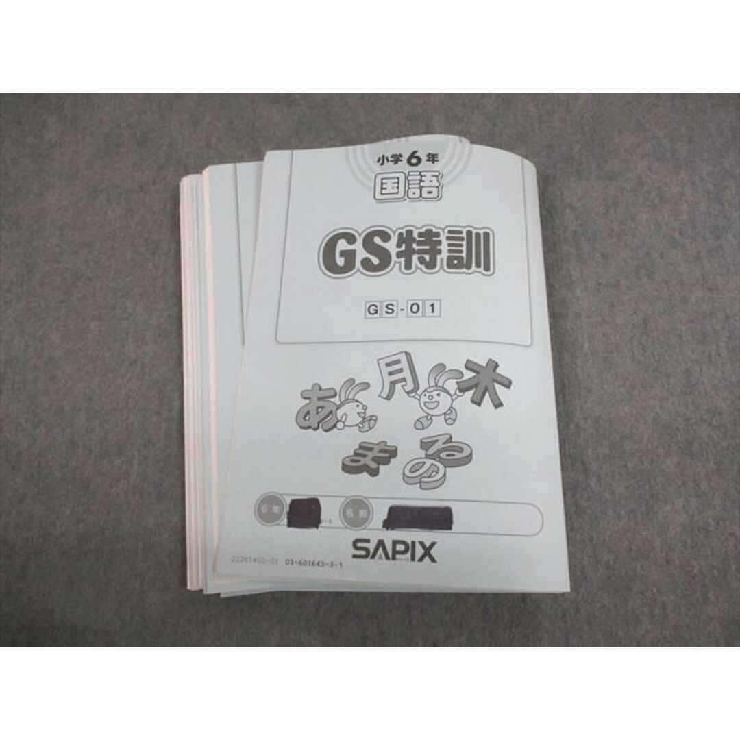 VA11-091 SAPIX 小6 国語 GS特訓 GS-01〜06 2022 計6冊 18S2D