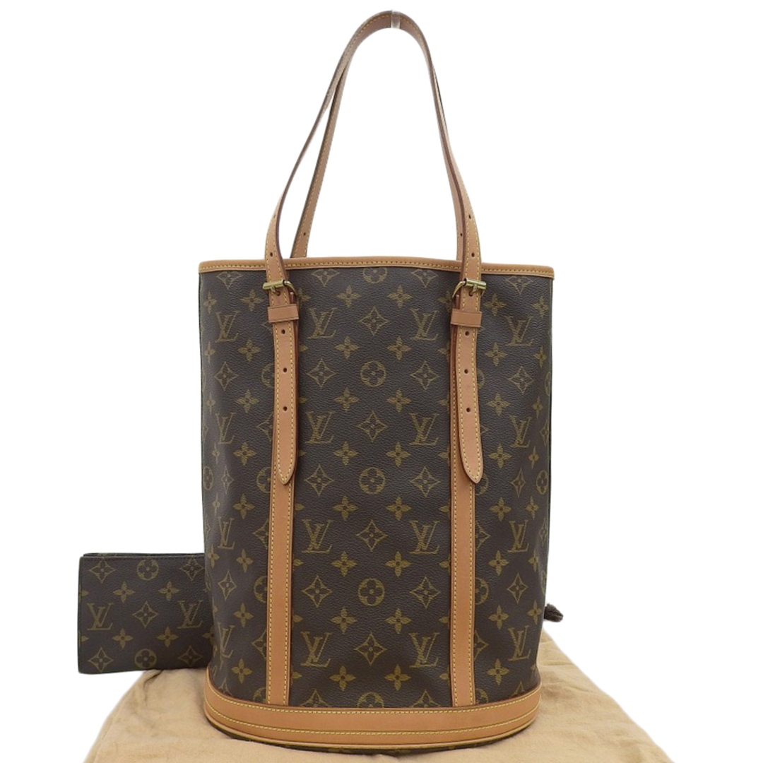 【本物保証】 布袋付 超美品 ルイヴィトン LOUIS VUITTON モノグラム バケットGM バケツ型バッグ トートバッグ ハンドバッグ M42236