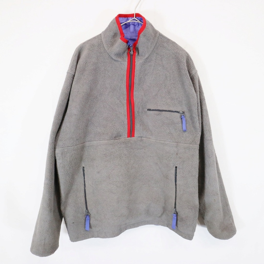 90年代 USA製 patagonia パタゴニア グリセードジャケット リバーシブル 防寒 アウトドア パープル (メンズ M) 中古 古着  N6561