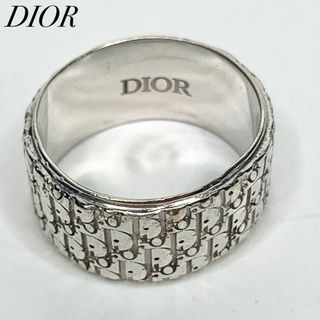 DIOR ディオール サイズ M オブリーク 総柄 シルバーリング 18.5号