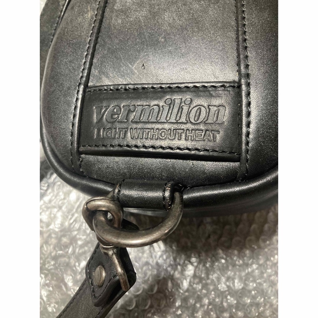 新品　vermilion ヴァーミリオン　ボディバッグ　フルグレイン　ブラック