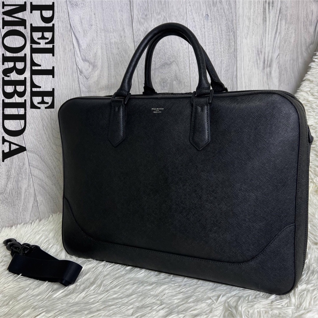 PELLE MORBIDA - 人気♡美品♡A4可♡シュリンクレザー♡ペッレモルビダ