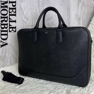 ペッレ モルビダ(PELLE MORBIDA)の人気♡美品♡A4可♡シュリンクレザー♡ペッレモルビダ 2way ビジネスバッグ(ビジネスバッグ)