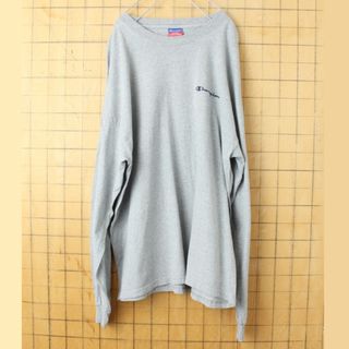 チャンピオン(Champion)のchampion チャンピオンワンポイント長袖TシャツロンTグレーXL aw85(Tシャツ/カットソー(七分/長袖))