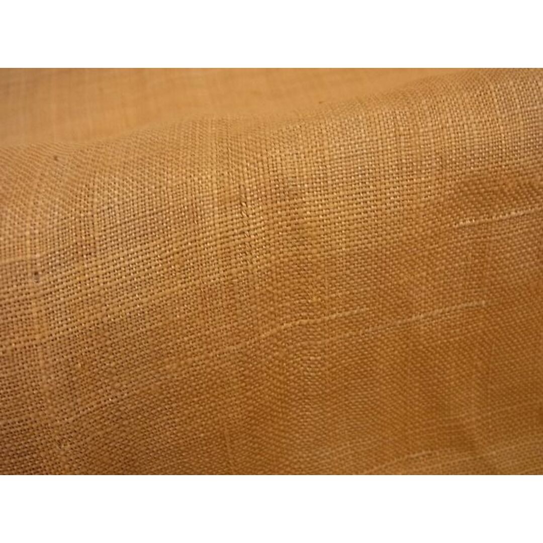 平和屋1□極上 夏物 男性 上布 麻 色無地 小麦色 逸品3s1973 | www