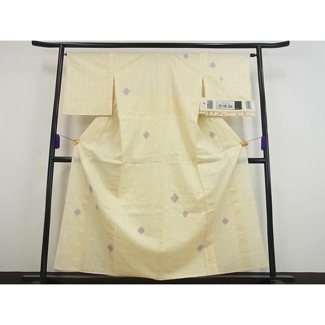 平和屋本店□極上 十日町 名門青柳謹製 櫛引織 赤城紬 草木染 単 平和屋本店□極上 十日町 名門青柳謹製 櫛引織 赤城紬 草木染 単