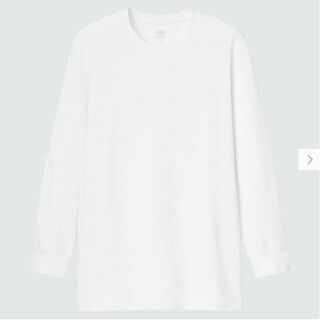 ユニクロ(UNIQLO)の【新品‼️】ユニクロ　ヒートテックコットンクルーネックT（極暖）Ｌ　ホワイト(Tシャツ/カットソー(七分/長袖))