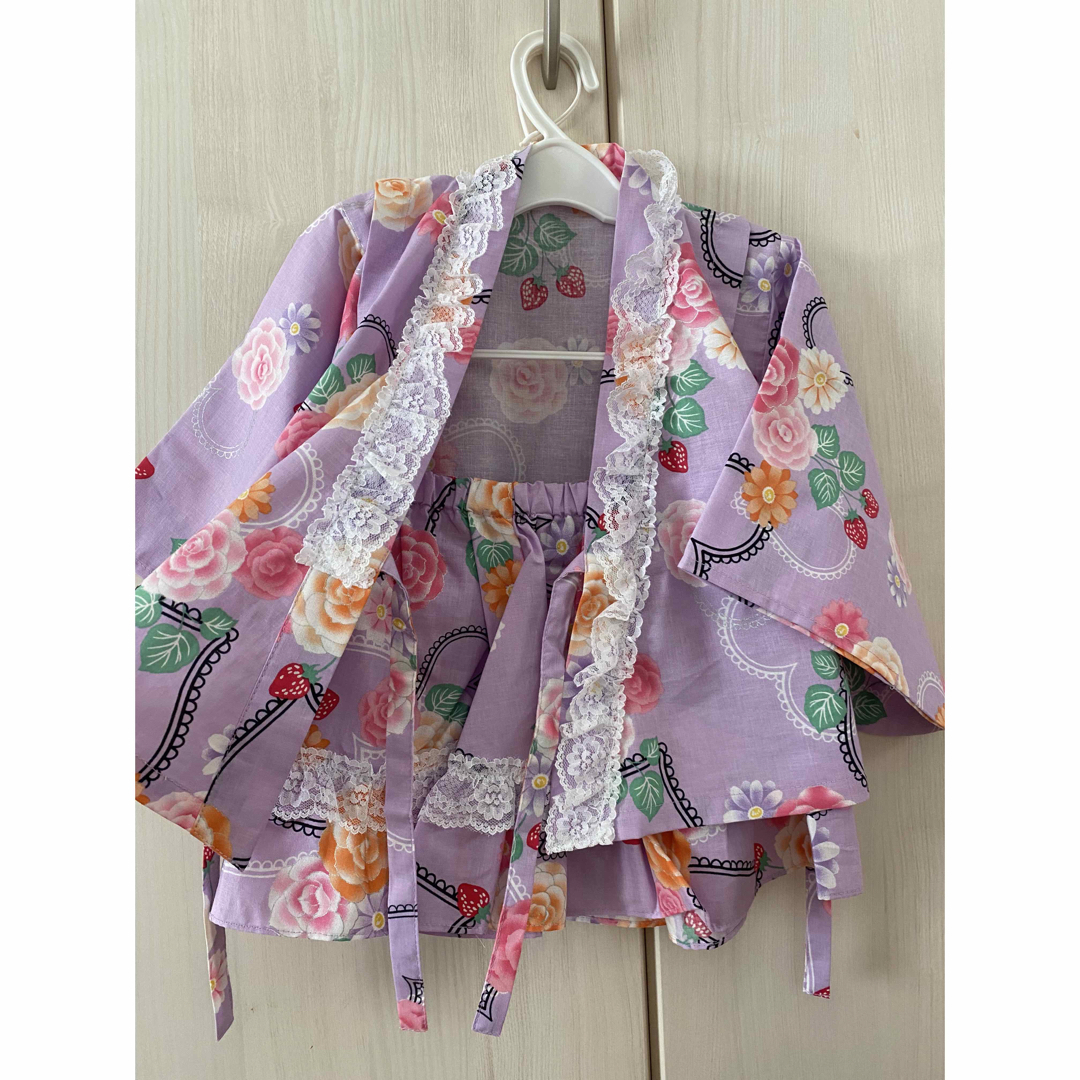 新品　90cm キッズ/ベビー/マタニティのキッズ服女の子用(90cm~)(甚平/浴衣)の商品写真