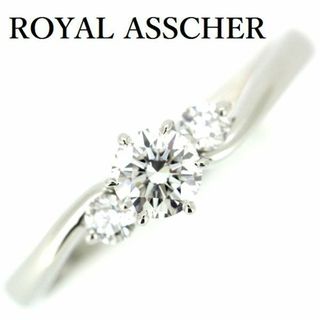 ロイヤルアッシャー ダイヤモンド 0.57ct G-VS1 リング　Pt950