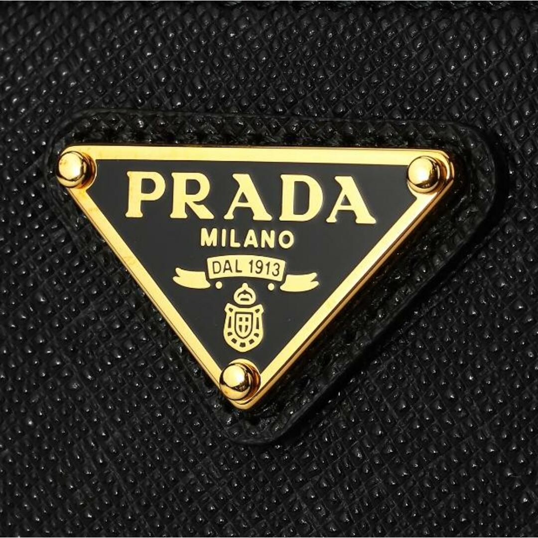 新品 プラダ PRADA 長財布 サフィアーノ トライアングル ネロ