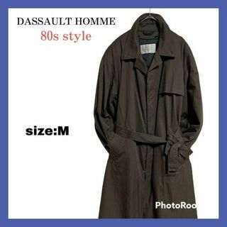 【一点物】DASSAULT HOMME ロングコート　トレンチコート　Lサイズ