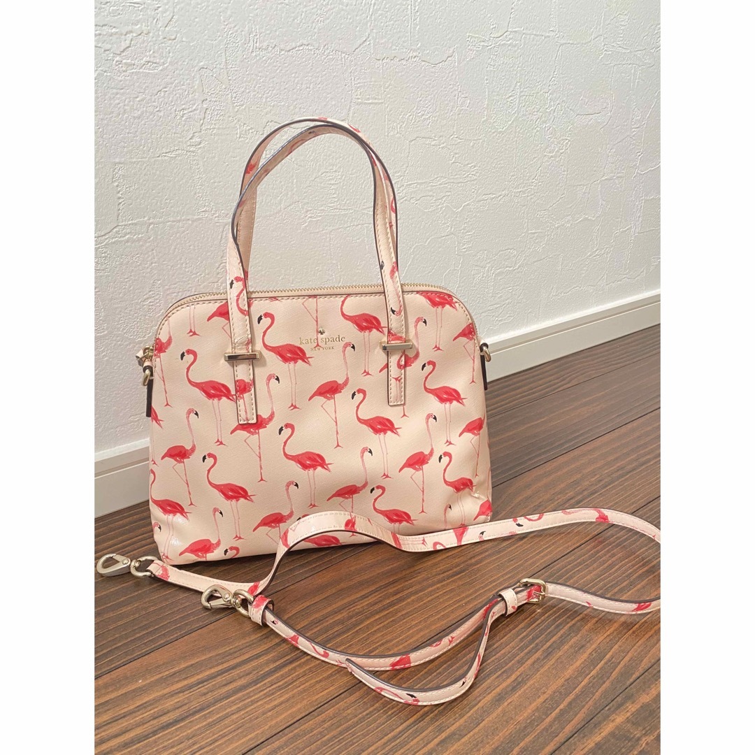 レディースKate spade ???? フラミンゴ 2way バッグ