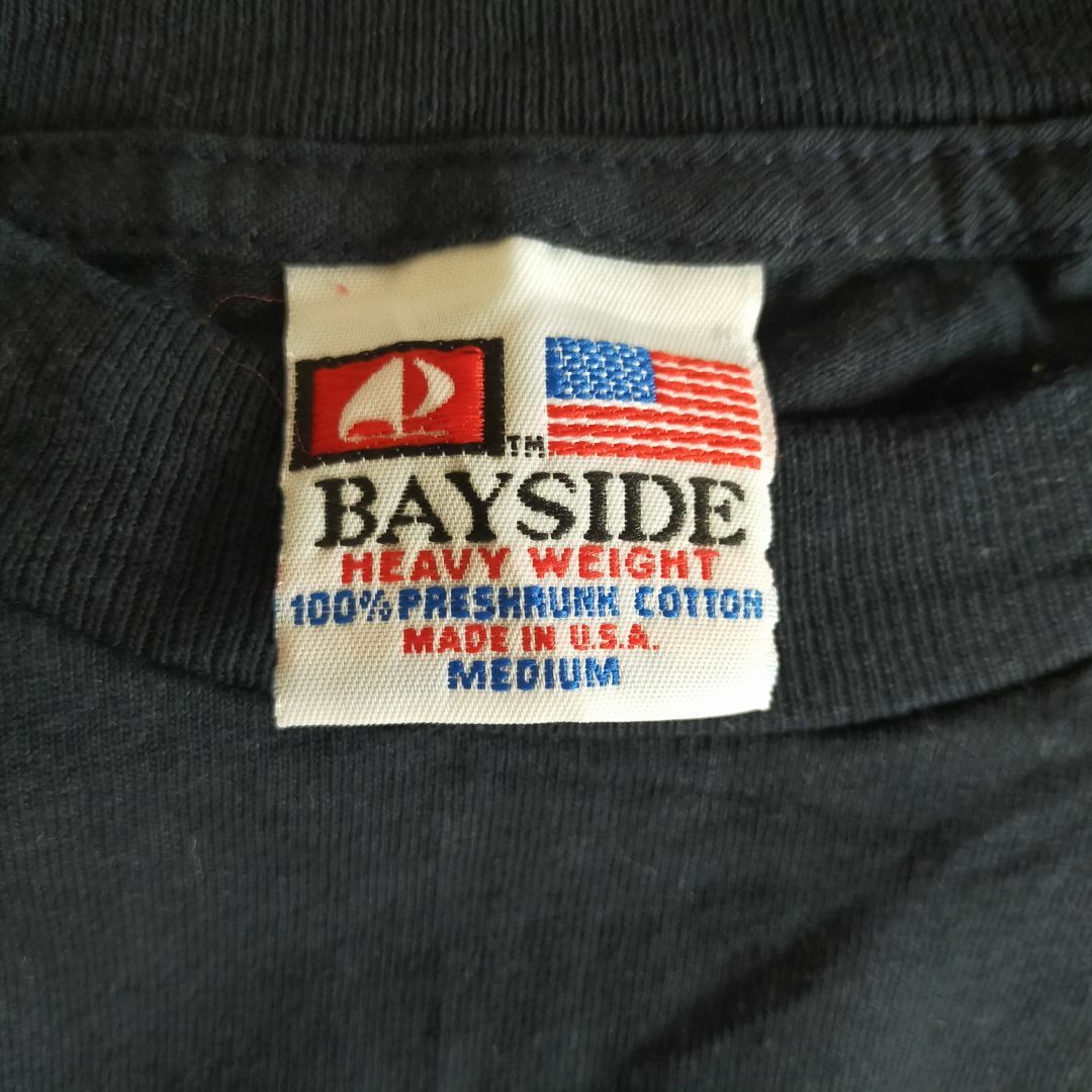 BAY SIDE(ベイサイド)の【USA製】BAYSIDE 長袖シャツ ブラックバス Mサイズ ボールドイーグル メンズのトップス(Tシャツ/カットソー(七分/長袖))の商品写真