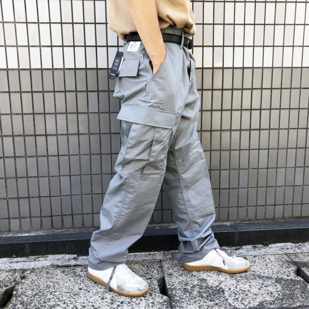 PROPPER BDU BTN TROUSERS プロッパー リップストップ カーゴパンツ ポリ×コットン 無地 サイズ：M/R カラー：GREY  グレー あす楽対応【新品】