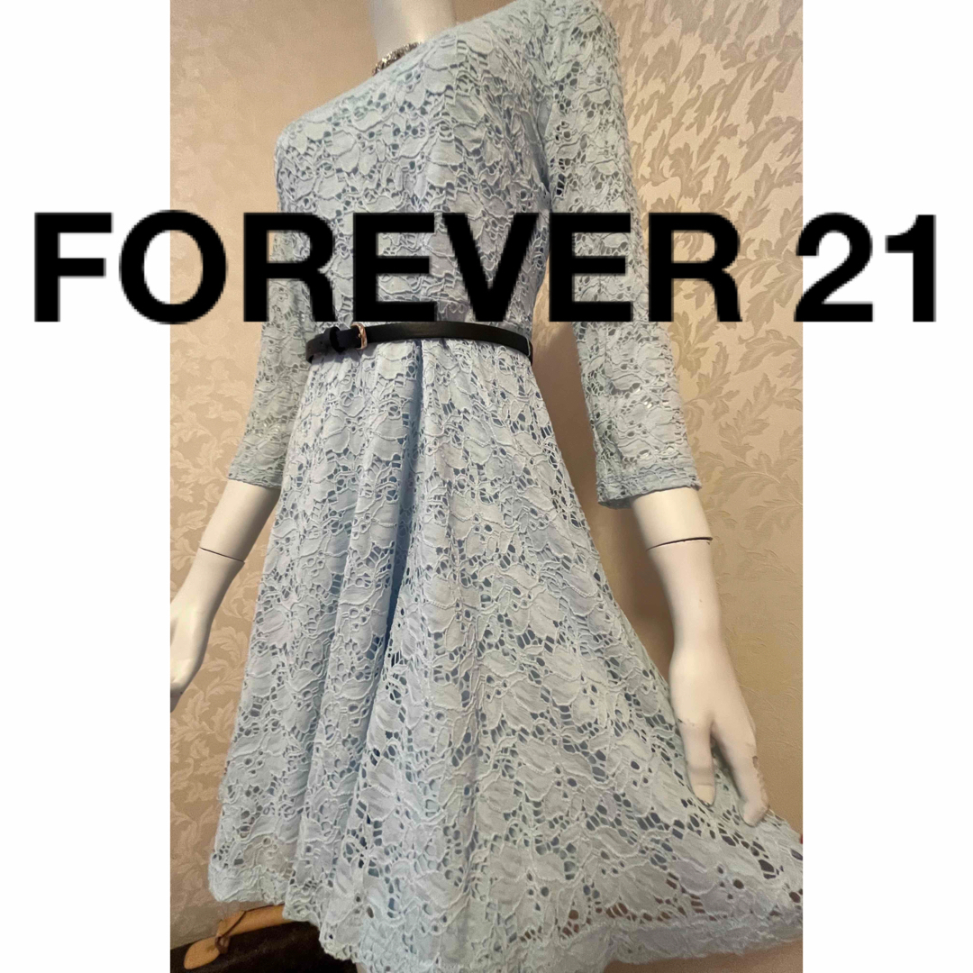 FOREVER 21(フォーエバートゥエンティーワン)のFOREVER 21 レース がオシャレな ワンピース　 レディースのワンピース(ミニワンピース)の商品写真