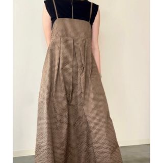 トゥデイフル(TODAYFUL)の【AgAwd/アガウド】 チェックキャミワンピース 定価16,500円(ロングワンピース/マキシワンピース)