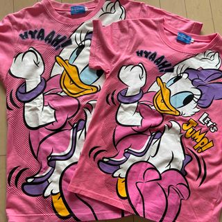 ディズニー(Disney)のデイジーダック　Tシャツ　親子セット　値下げ不可(Tシャツ(半袖/袖なし))