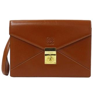 LOEWE / ロエベ ■ アナグラム セカンドバッグ レザー グリーン バッグ / バック / BAG / 鞄 / カバン ブランド  [0990010004]