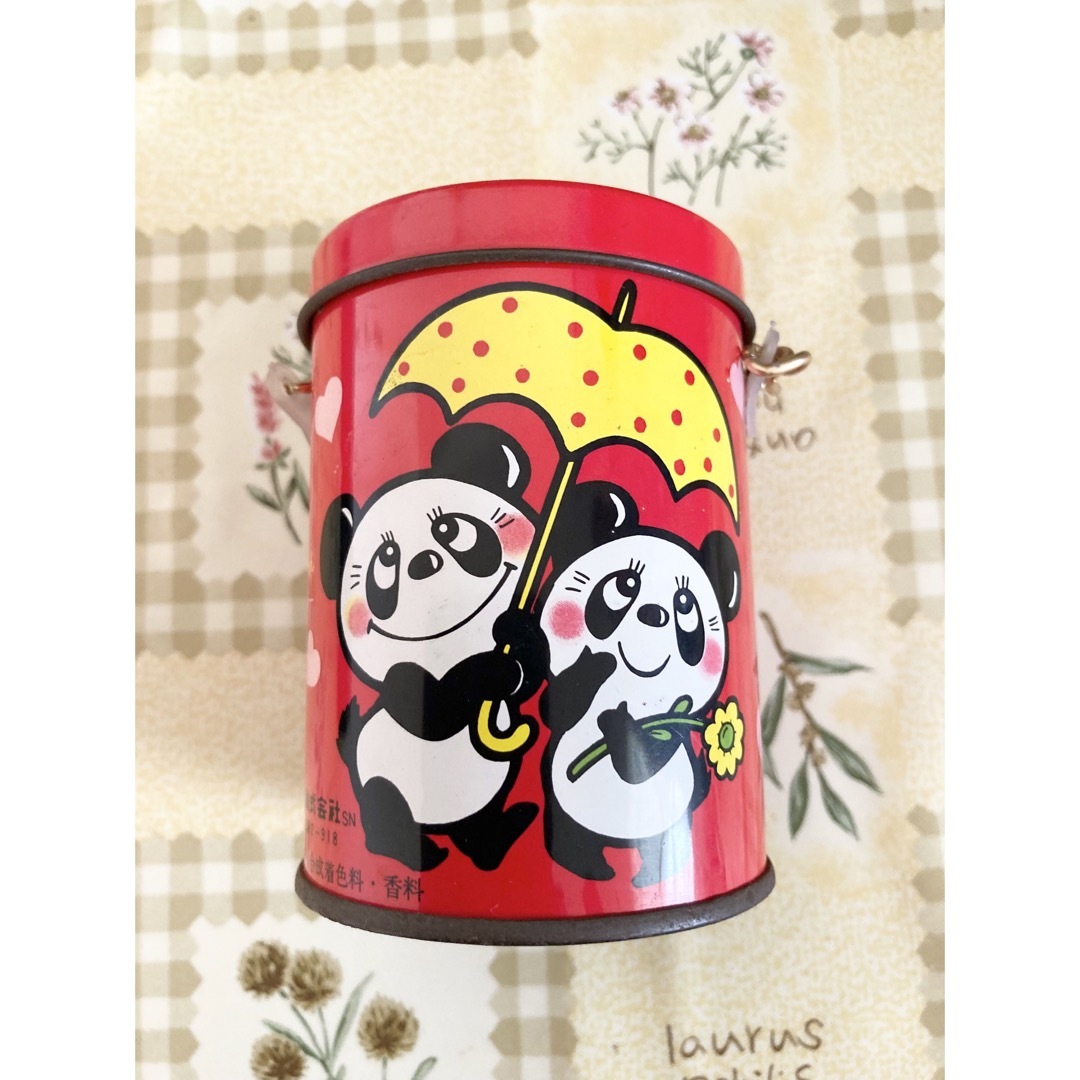 パンダ缶 激レア品‼︎佐久間のロップちゃんキャンディー　昭和レトロ