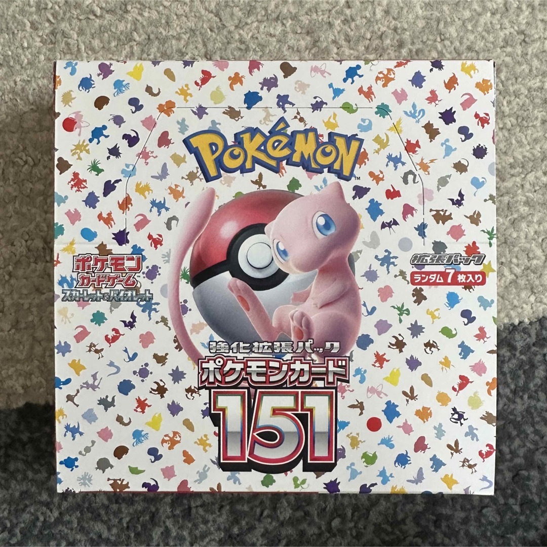 新品未開封！ポケモンカード151 1BOXシュリンク無しペリペリ有り 未開封