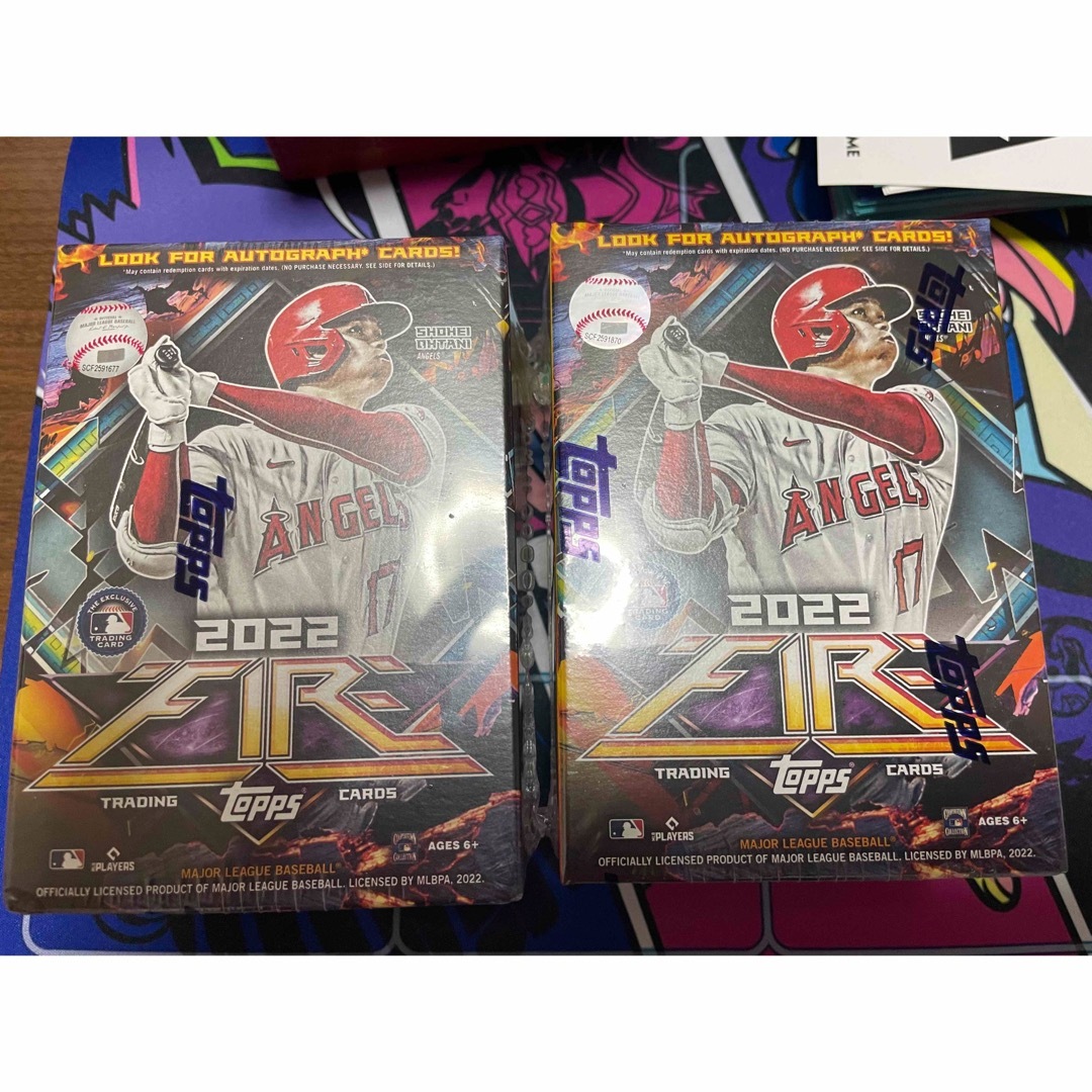 MLB(メジャーリーグベースボール)の2022 Topps Fire Baseball Blaster Box エンタメ/ホビーのトレーディングカード(Box/デッキ/パック)の商品写真