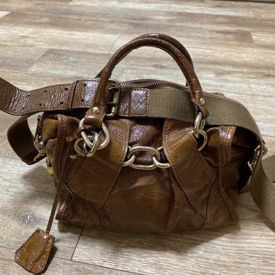 定価7.7万円 A.D.M.J エーディーエムジェイ 2WAY レザーバッグ-