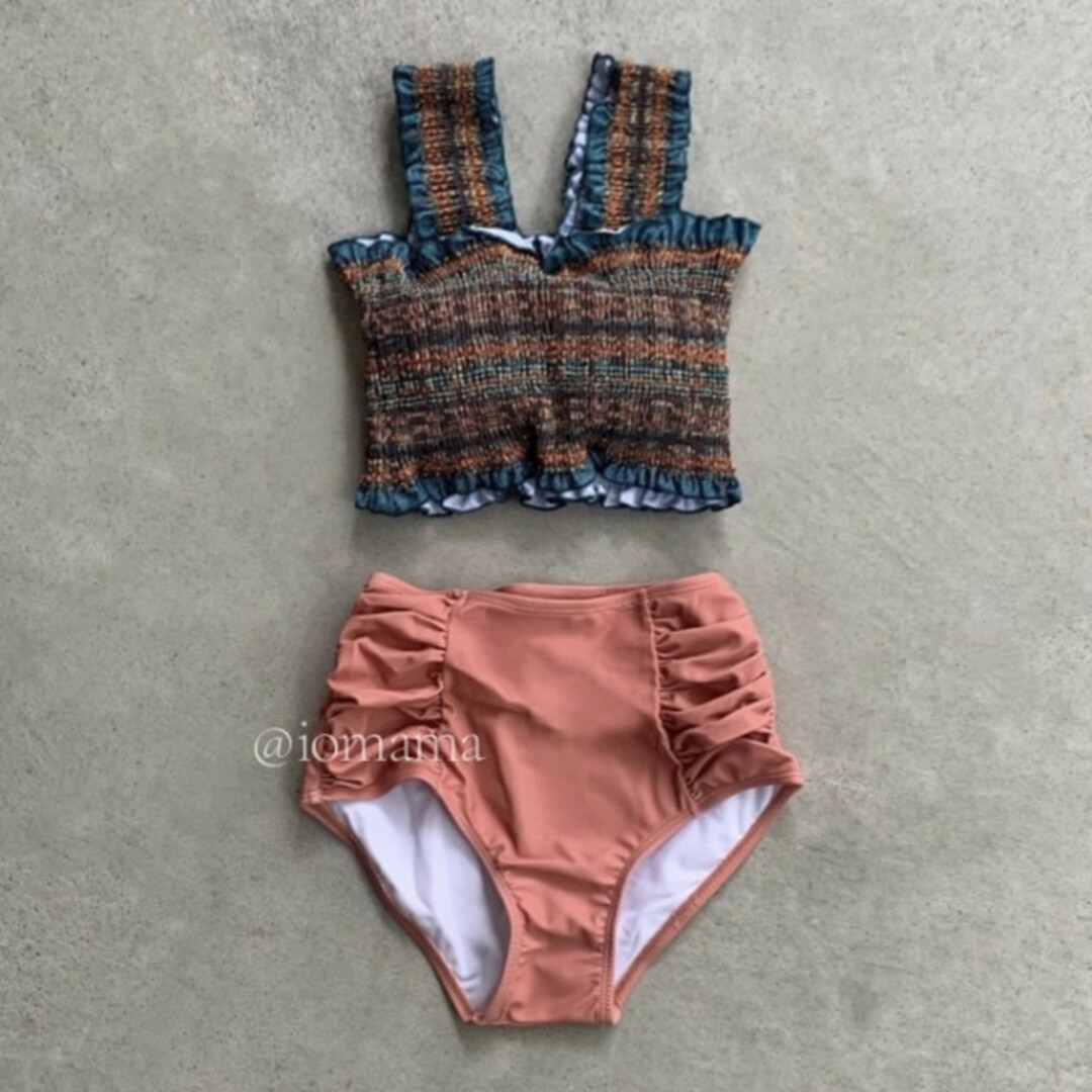 マルチカラー フリル ビキニ XL ピンク 着痩せ 水着 綺麗 美品 水着 人気 レディースの水着/浴衣(水着)の商品写真