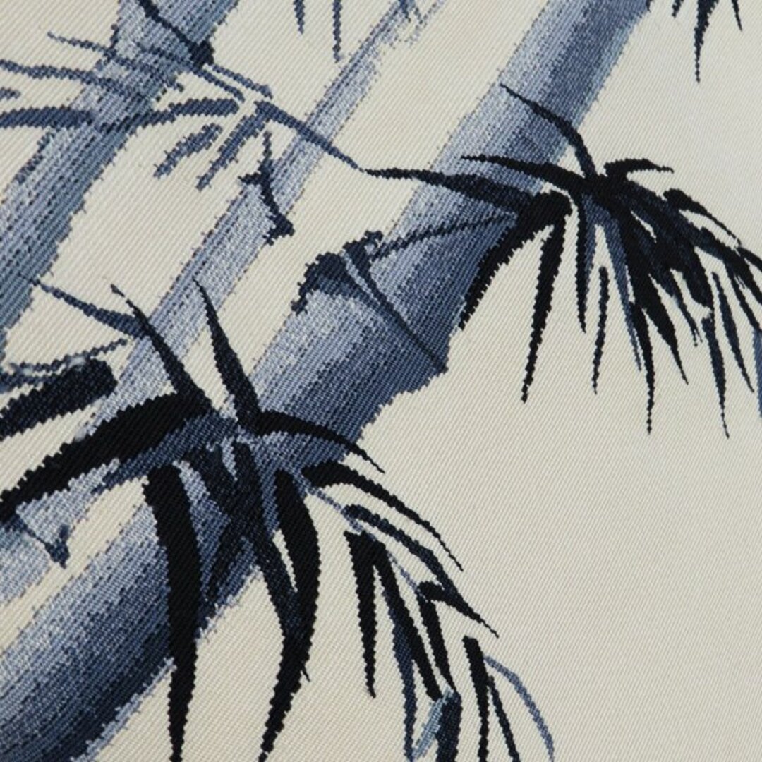 特選 作り帯 付け帯 つけ帯 未使用 正絹 綴れ織 カジュアル 竹の図 練色 きもの北條 A918-14 レディースの水着/浴衣(帯)の商品写真
