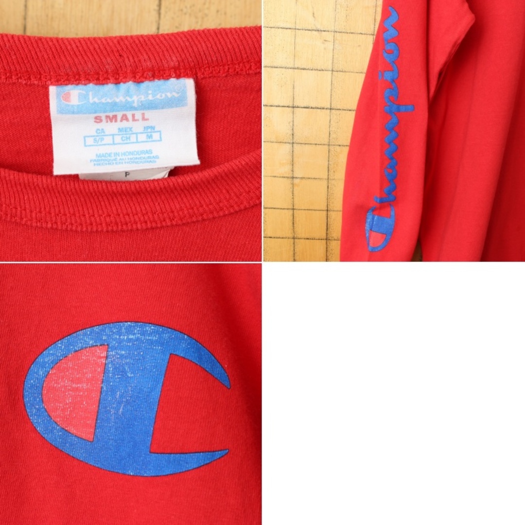 Champion(チャンピオン)のUSA champion チャンピオン 長袖Tシャツ ロンTレッドS aw87 メンズのトップス(Tシャツ/カットソー(七分/長袖))の商品写真