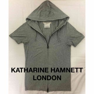 キャサリンハムネット(KATHARINE HAMNETT)の【KATHARINE HAMNETT LONDON】メンズ半袖パーカー(パーカー)