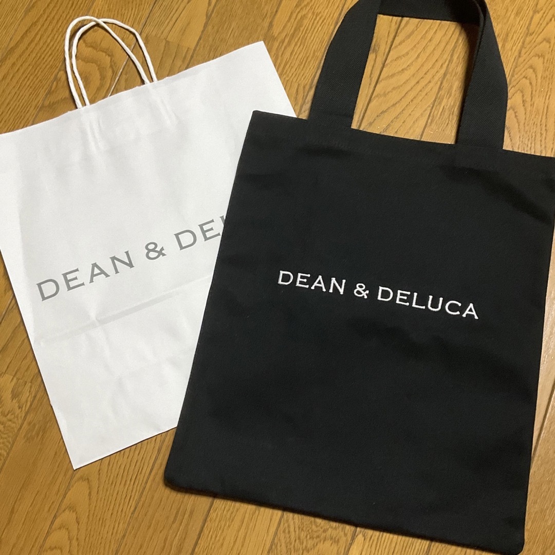 コットンツイルトートバッグ Black DEAN & DELUCA 20周年限定 1