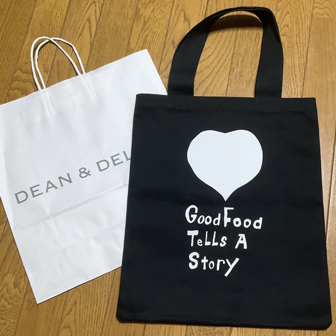 コットンツイルトートバッグ Black DEAN & DELUCA 20周年限定 2