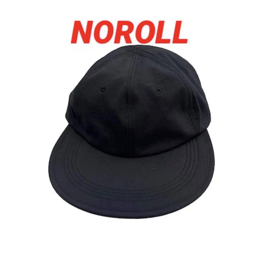 新品未使用 NOROLL USUALLY CAP BLACK ロングビルキャップ-