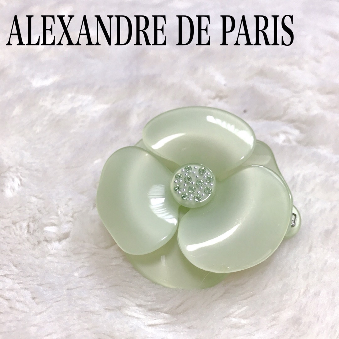 Alexandre de Paris(アレクサンドルドゥパリ)の美品 アレクサンドルドゥパリ バレッタ ヘアクリップ バレッタ カメリア レディースのヘアアクセサリー(バレッタ/ヘアクリップ)の商品写真